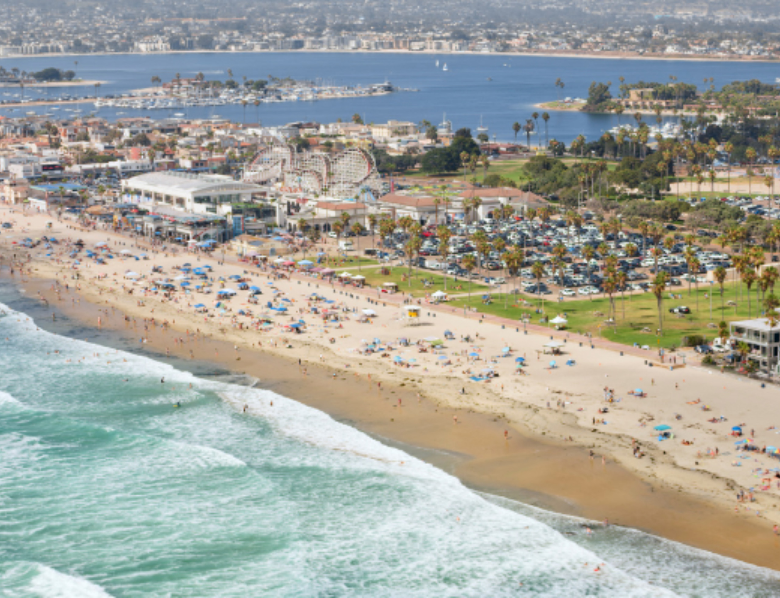 Mission Beach coast line