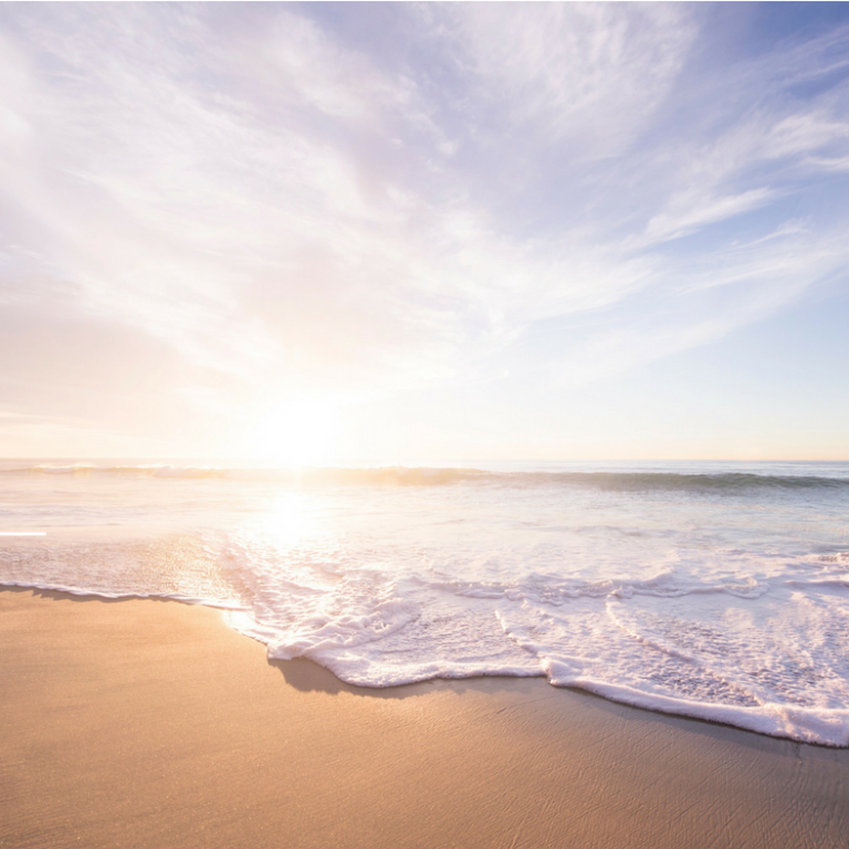 beach at sunset
