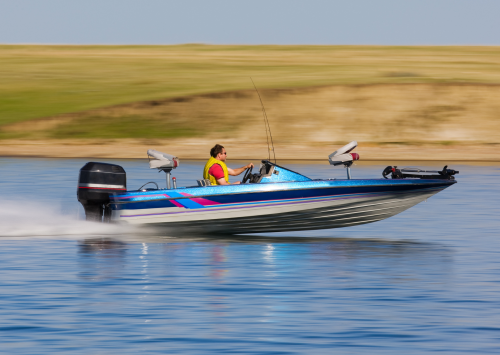 Ski Boat on the water