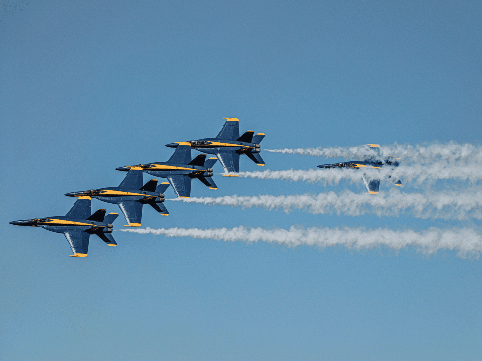 blue angels flying