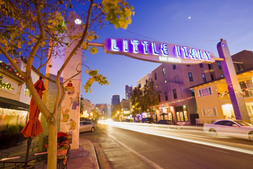 Entrance to Little Italy district of San Diego