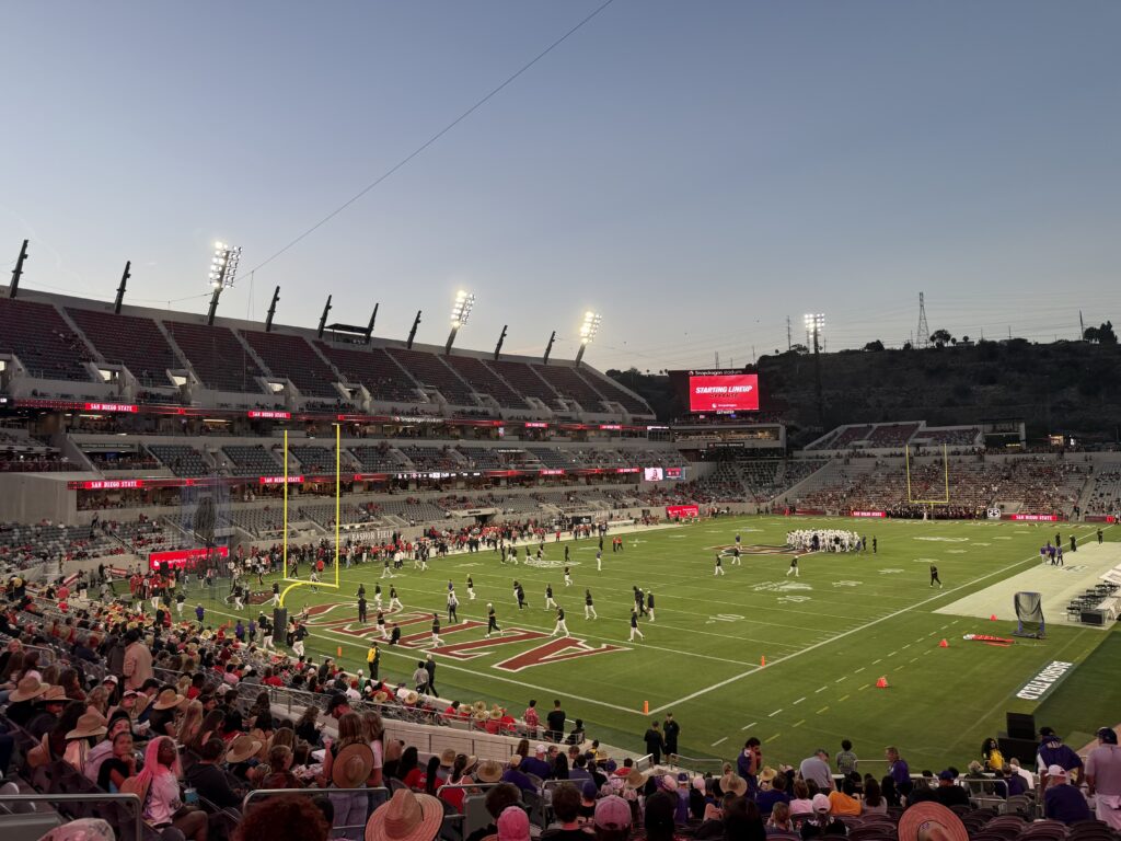 Snapdragon stadium view SDSU game